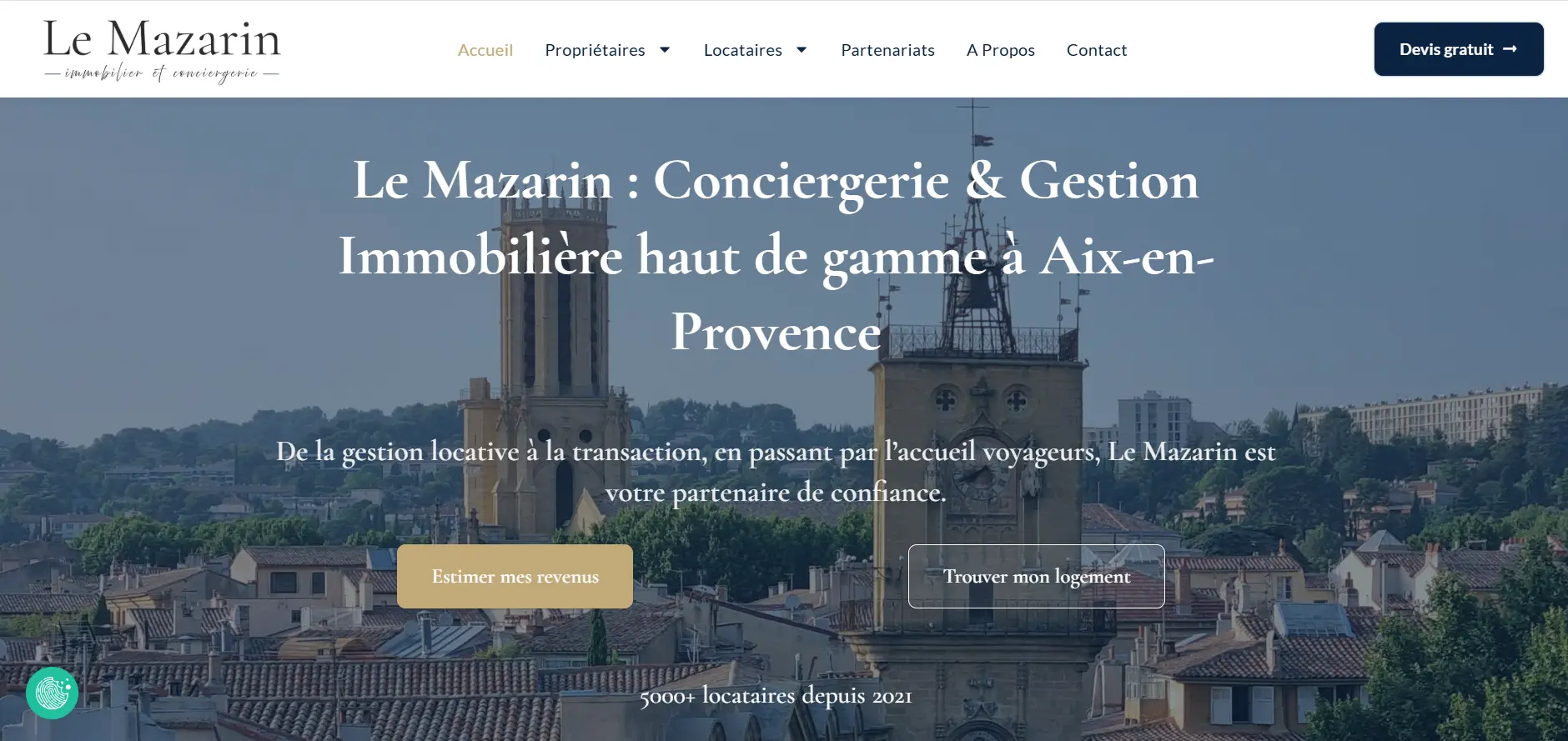 Site web Le Mazarin, Conciergerie
